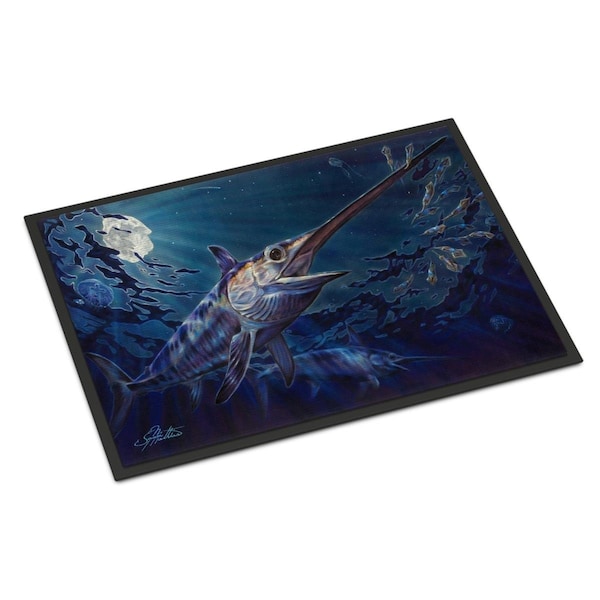 Carolines Treasures 24 x 36 in. Prince Of Darkness Swordfish Indoor or Outdoor Mat JMA2006JMAT - main